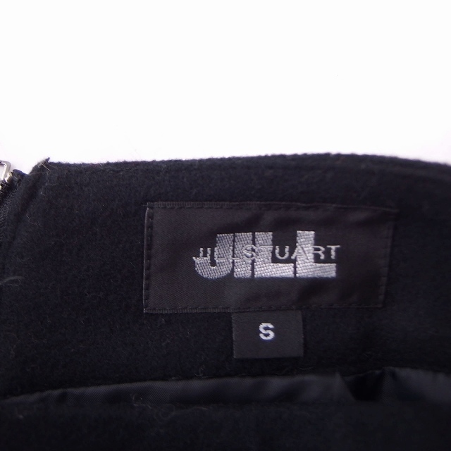 ジルバイジルスチュアート JILL by JILLSTUART スカート 台形 ミニ ビジュー装飾 S ブラック 黒 /FT18 レディース_画像3