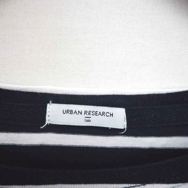 アーバンリサーチ URBAN RESEARCH カットソー Tシャツ ボーダー 綿 コットン 長袖 FREE ネイビー ホワイト 紺 白 /TT19 レディース_画像3