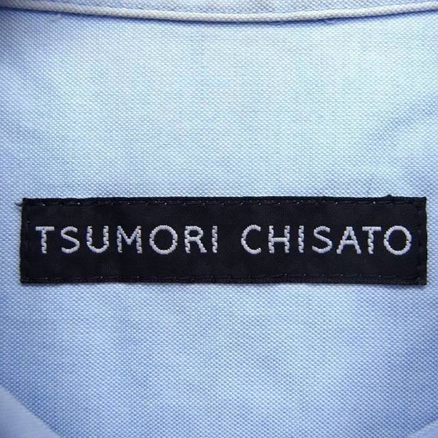 ツモリチサト TSUMORI CHISATO シャツ カジュアル 長袖 コットン 綿 無地 シンプル 2 ライトブルー 青 /HT23 メンズ_画像3