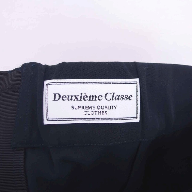 ドゥーズィエムクラス DEUXIEME CLASSE タイト スカート ひざ丈 無地 シンプル 薄手 36 黒 ブラック /TT6 レディース_画像3