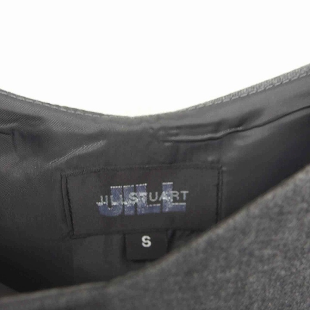  Jill Stuart One-piece длинный flair V шея лента тянуть over толстый безрукавка S угольно-серый /TT17