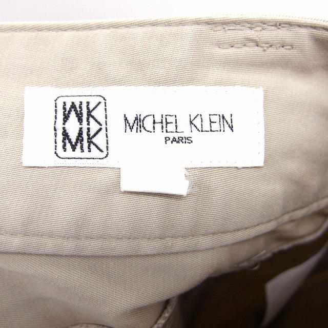 エムケー ミッシェルクラン MK MICHEL KLEIN パンツ ボトムス ストレート 綿 コットン 38 グレー 灰 /KT31 レディース_画像3