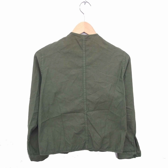  Urban Research door zURBAN RESEARCH DOORS blouson jacket outer thin plain long sleeve 40 green green /TT3 lady's 