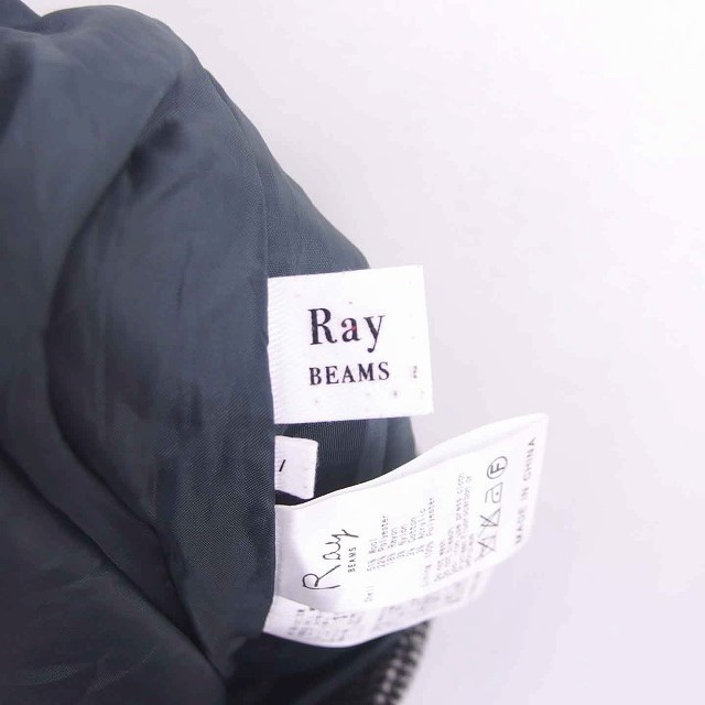 レイビームス Ray Beams キュロット ショート パンツ 千鳥格子 厚手 ジップフライ ウール 1 グレー ブラック 黒 /TT46 レディース_画像3