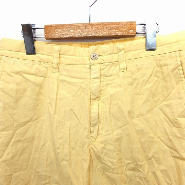  Adam et Rope Adam et Rope\' шорты шорты одноцветный хлопок хлопок M желтый желтый /FT21 мужской 
