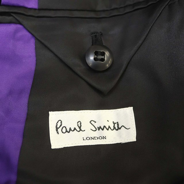 ポールスミス PAUL SMITH NIEDIECK テーラードジャケット ベロア 総裏地 3B L 黒 ブラック /AA ■OS ■AD メンズ_画像3