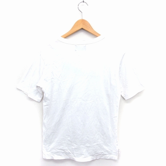 スライ SLY プリント Tシャツ カットソー 刺繍 丸首 半袖 コットン 綿 F ホワイト 白 /FT26 レディース_画像2