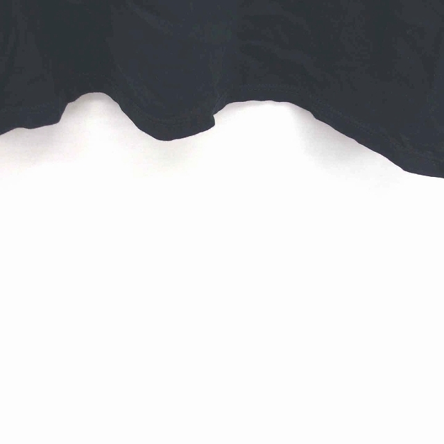 アーバンリサーチ URBAN RESEARCH カットソー Tシャツ 丸首 袖透け感 綿 コットン 七分袖 FREE 黒 ブラック /TT40 レディース_画像5