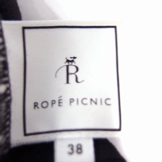 ロペピクニック ROPE Picnic センターシーム パンツ ストレッチ 38 ブラック 黒 /FT37 レディース_画像3