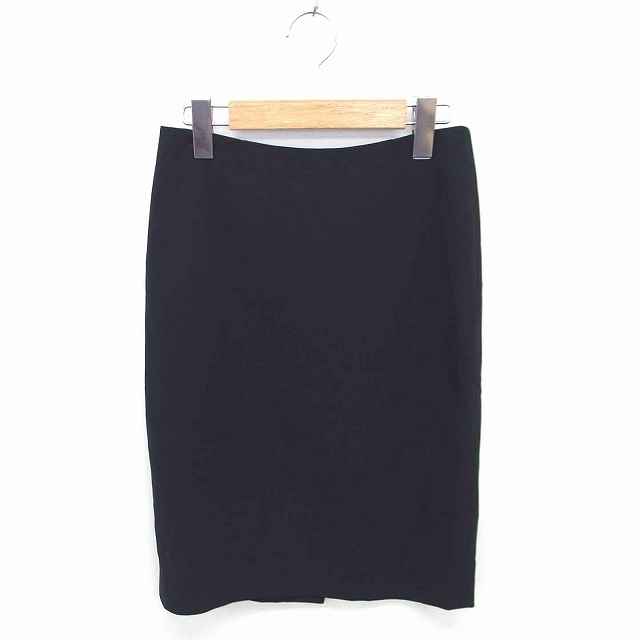  theory theory tight skirt knee height thin wool . back Zip 0 black black /TT27 lady's 