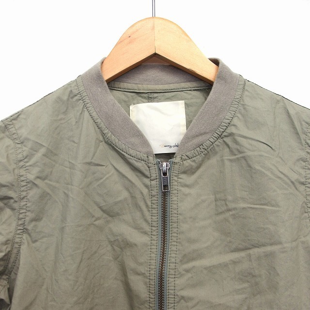  Urban Research Sunny lable URBAN RESEARCH Sonny Label military jacket cotton plain rib 36 green green /HT10 lady's 