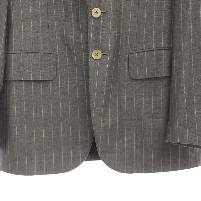 イザイア ISAIA カシミヤ混 3B ストライプ テーラードジャケット 3B 総