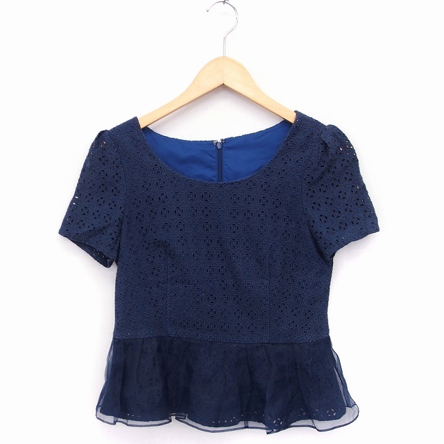  Cynthia Rowley CYNTHIA ROWLEY lace bra light pe plum short sleeves ound-necked auger nji-2 navy navy blue /FT5 lady's 