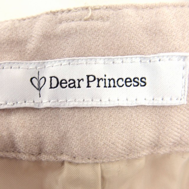 ディアプリンセス Dear princess ショート パンツ ハーフ ウール 毛 無地 シンプル タック デザインポケット ベージュ /HT14 レディース_画像3