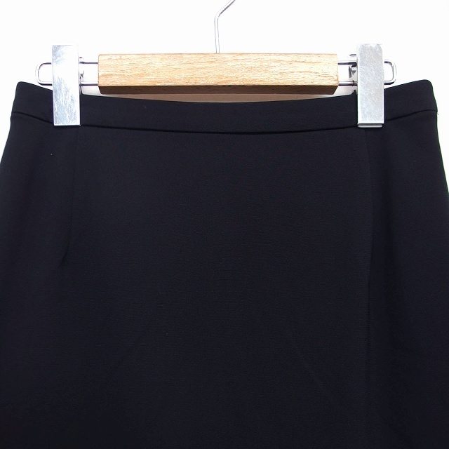  Moga MOGA tight skirt knees on Mini plain simple slit thick 1 black black /HT6 lady's 