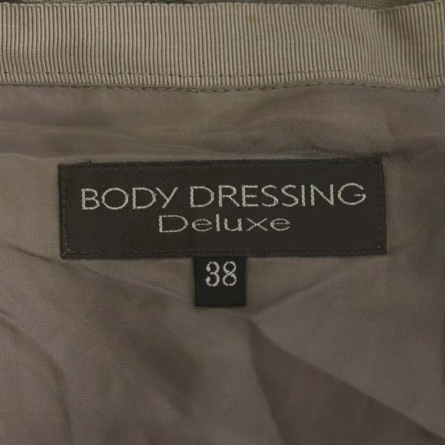 ボディドレッシングデラックス BODY DRESSING Deluxe フレアスカート 膝丈 ライン 38 グレー /AO ■OS ■SC レディース_画像3