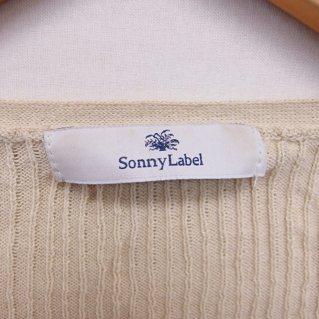 アーバンリサーチ サニーレーベル URBAN RESEARCH Sonny Label カーディガン ニット Vネック 長袖 FREE ベージュ 薄茶 /TT27_画像3