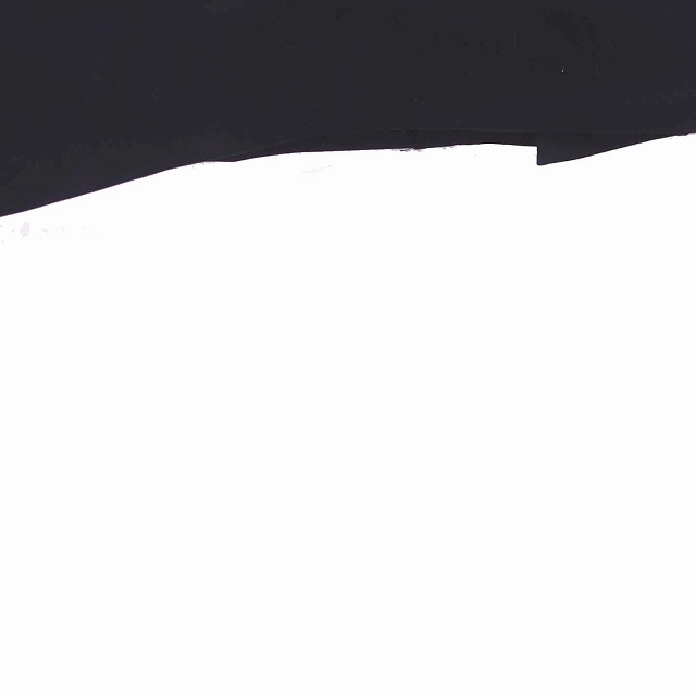 ナチュラルビューティーベーシック NATURAL BEAUTY BASIC タイト スカート ひざ丈 バックジップ ウール 薄手 M 黒 ブラック /TT45_画像5