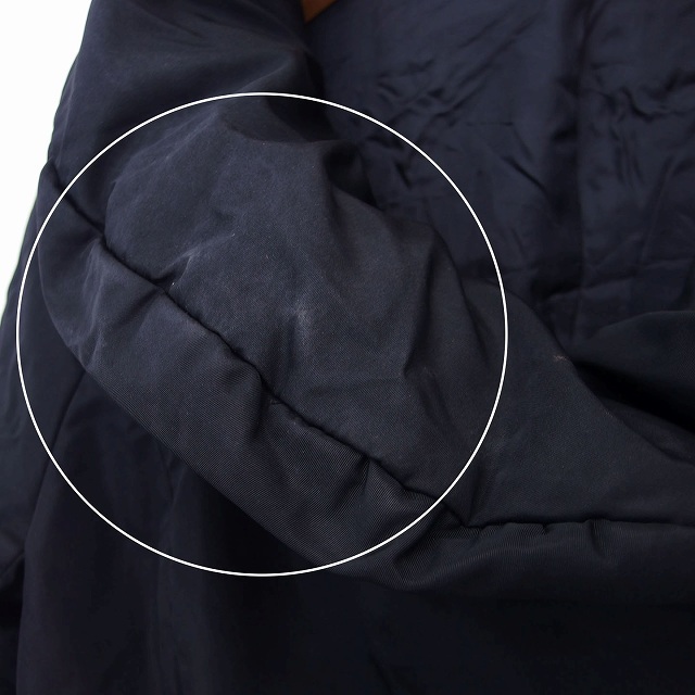 タバサ TABASA 中綿 コート ロング ボリュームネック 無地 シンプル 34 ブラック 黒 /HT12 レディース_画像4