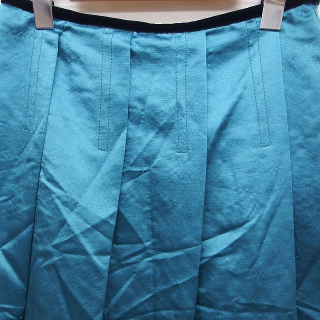  Rope ROPE юбка в складку колено внизу длина шерсть . шелк . глянец 60-86 зеленый зеленый /FT10 женский 