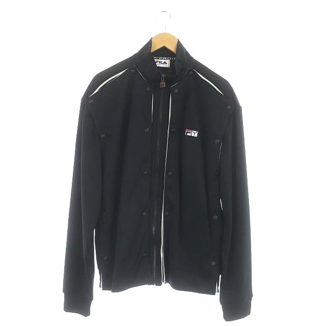 フィラ FILA ワイプロジェクト YPROJECT 22SS トラックジャケット ブルゾン ジャージ ジップアップ M 黒 紺 赤 白 ブラック ネイビー /ES トラックジャケットネイビーy
