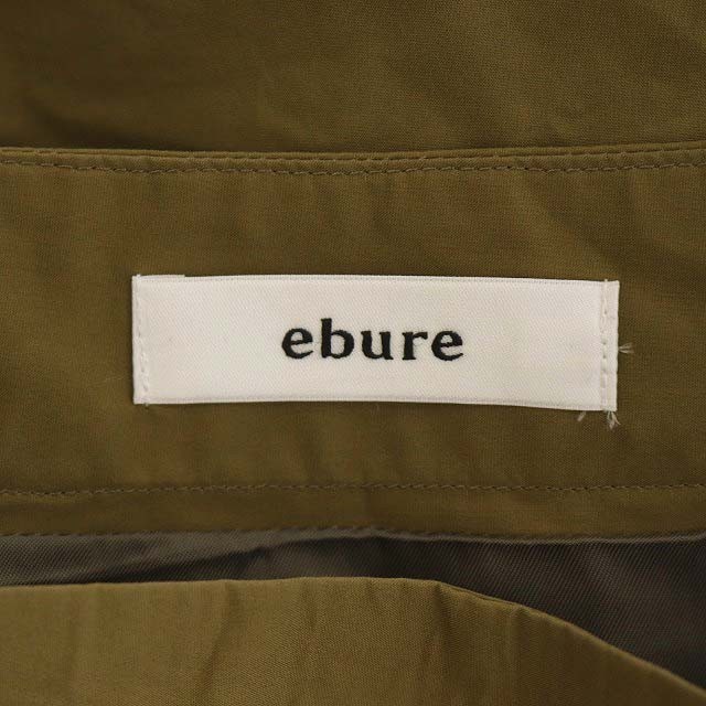 エブール ebure フレアロングスカート コットン 34 カーキ /HK □OS