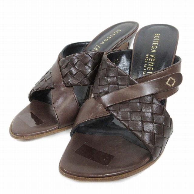 ボッテガヴェネタ BOTTEGA VENETA イントレチャート レザー サンダル