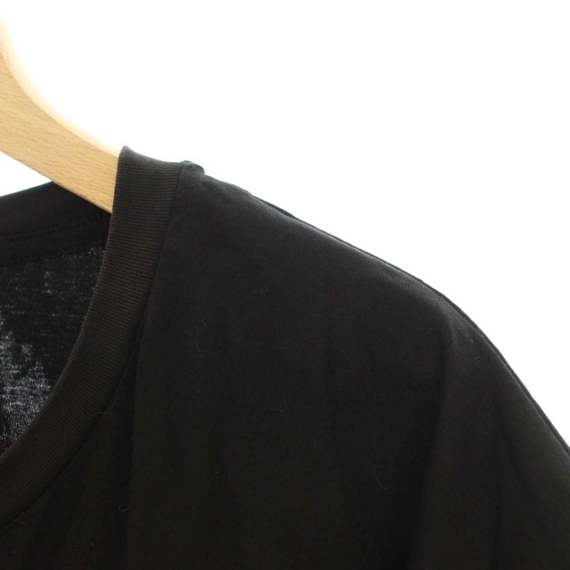 ディーゼル DIESEL カットソー Tシャツ 半袖 ロゴ ストレッチ XS 黒 ブラック /DK レディース_画像3