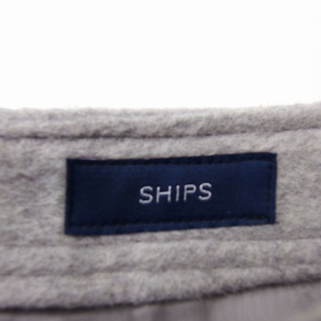  Ships SHIPS узкая юбка длинный mi утечка длина передний Cross шерсть 36 светло-серый /FT21 женский 
