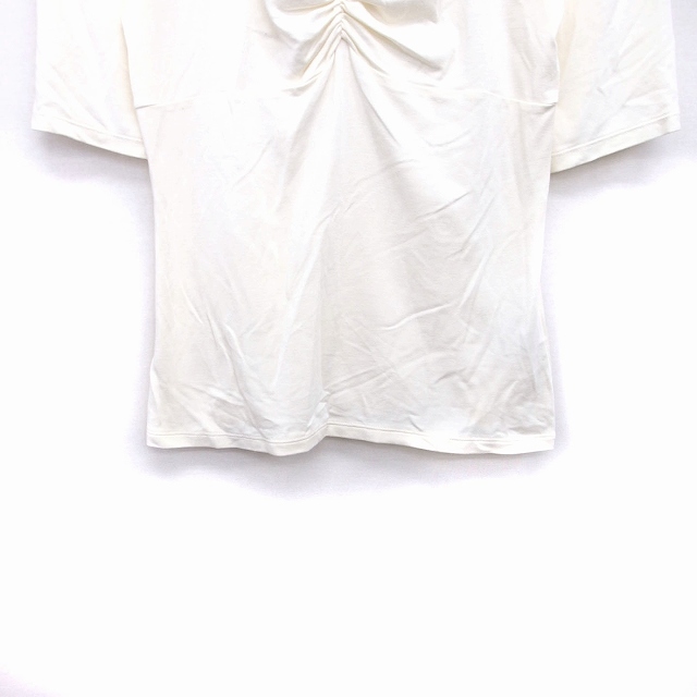マテリア MATERIA カットソー Tシャツ 半袖 ビジュー 38 ホワイト 白 /KT36 レディース_画像5