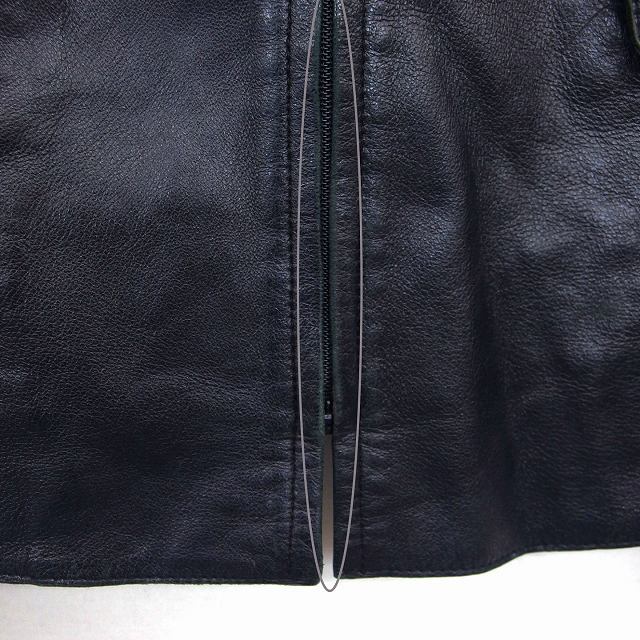  J &a-ruJ&R leather jacket leather jacket sheep leather plain simple hem slit black black /HT21 lady's 