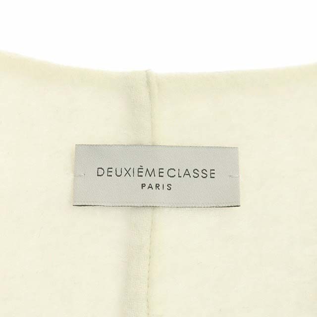 ドゥーズィエムクラス DEUXIEME CLASSE ドルマンコクーンコート ノーカラーコート アウター ロング カシミヤ混 ライトグレ レディース_画像3