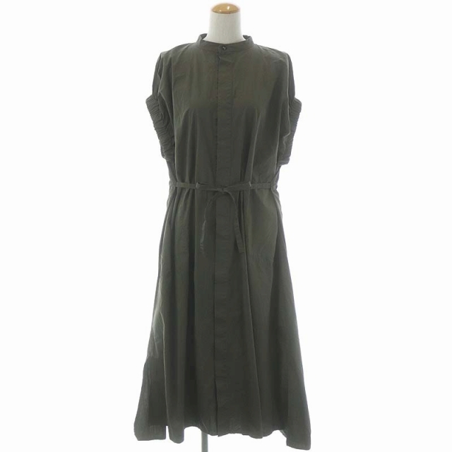 絶品】 マチャット MACHATT コットンシャツワンピース 半袖 ロング I