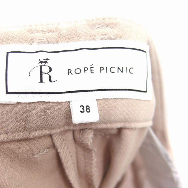 ロペピクニック ROPE Picnic パンツ スラックス 無地 シンプル 38 ベージュ /KT15 レディース_画像3