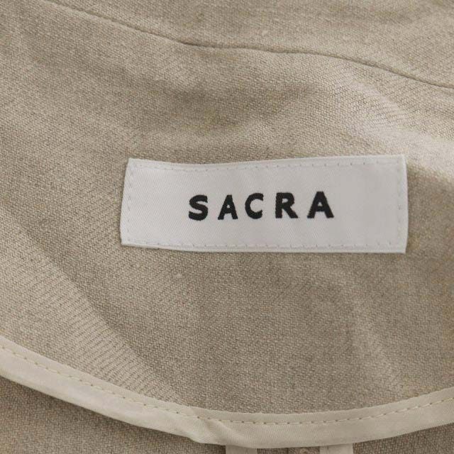 サクラ SACRA 21SS LINEN TWILL GILET ジレ ロング リネン 38 ベージュ