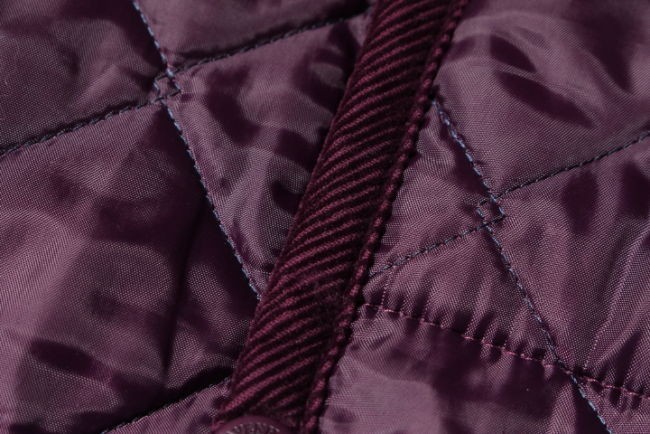 ラベンハム LAVENHAM ジャケット キルティング 中綿 フード 38 紫 パープル btm0504 レディース_画像6