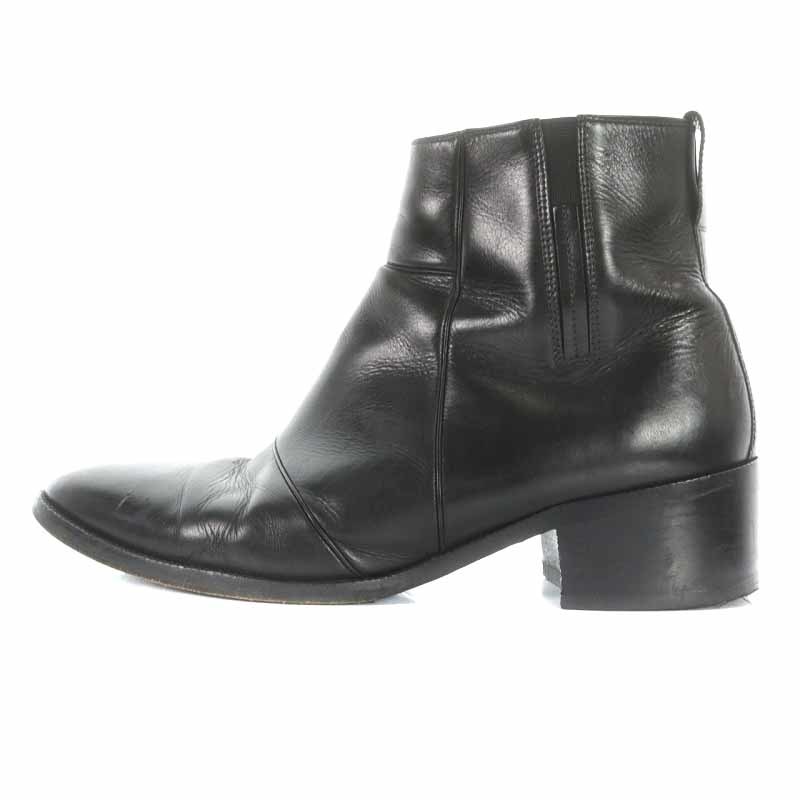 ディオールオム Dior HOMME ショートブーツ レザー ローヒール サイド