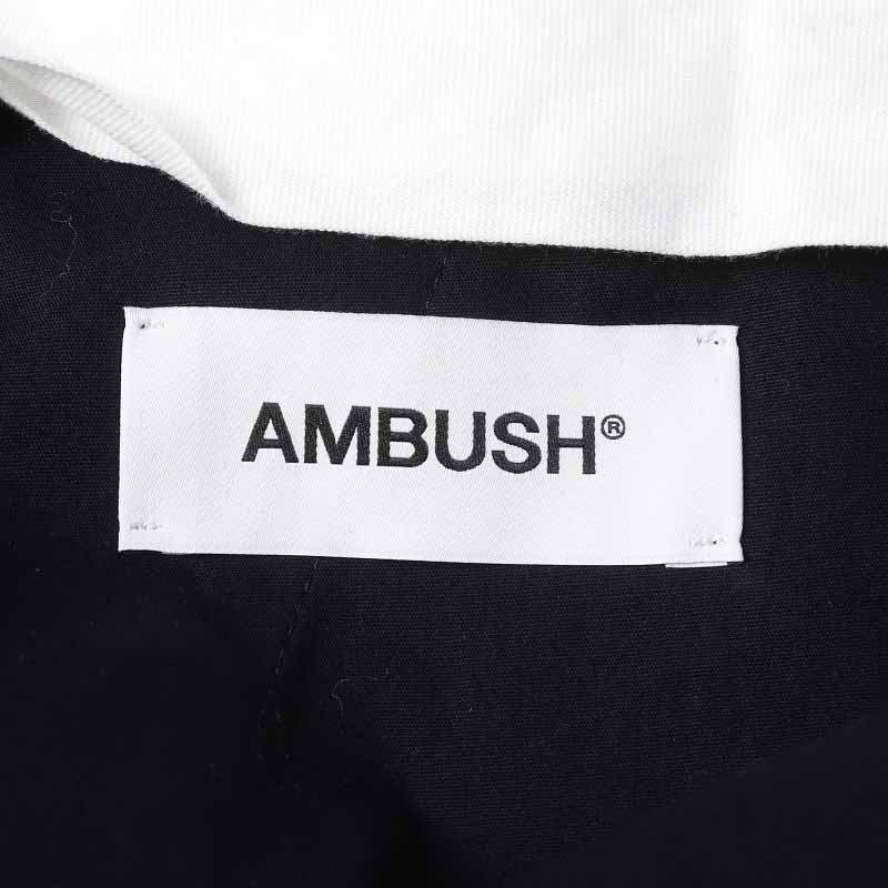 アンブッシュ AMBUSH スラックスパンツ ロング ウール 1 S 黒 ブラック /YI1 メンズ_画像4