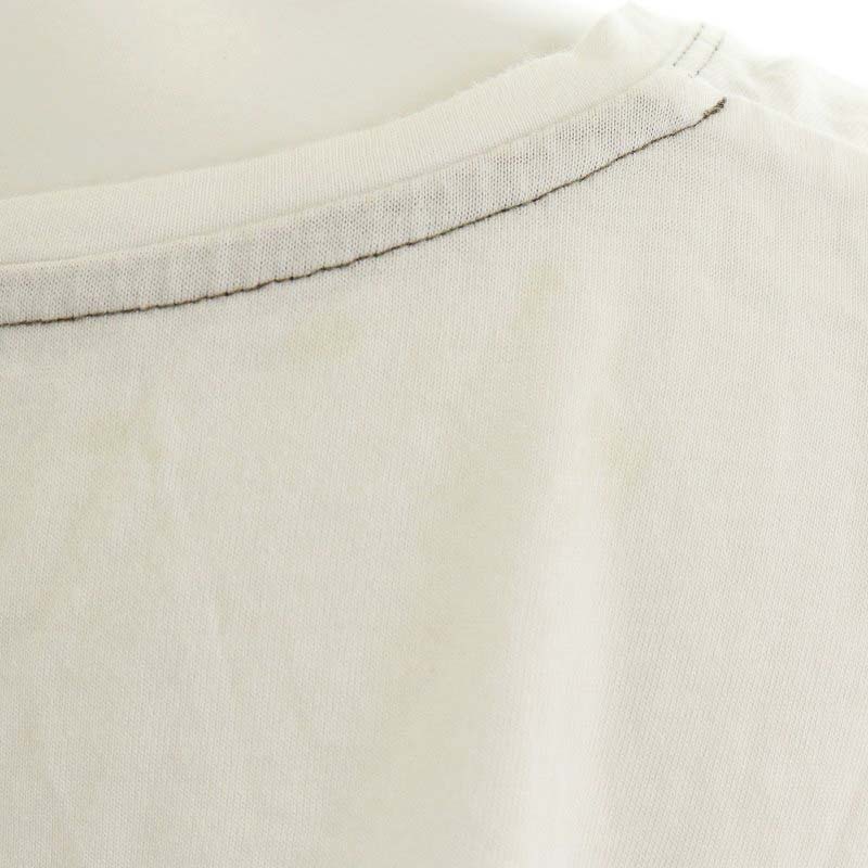 エヴェックス バイ クリツィア EVEX by KRIZIA 19SS Tシャツ カットソー 半袖 クルーネック イラスト 40 L 白 ホワイト レディースの画像9