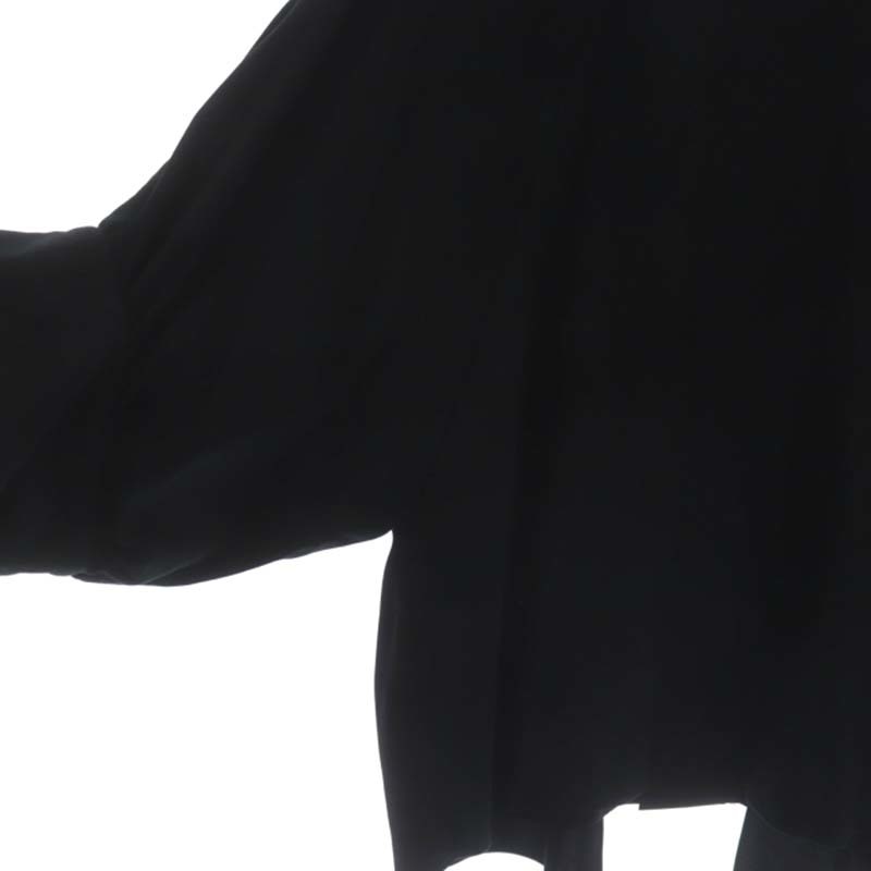 アドーア ADORE プレミアムコットンバックボタンカットソー 切替 七分袖 38 黒 ブラック /HK ■OS ■SH レディース_画像5