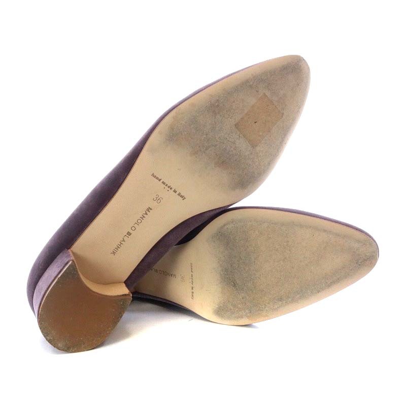 マノロブラニク MANOLO BLAHNIK LISTONY パンプス チャンキーヒール