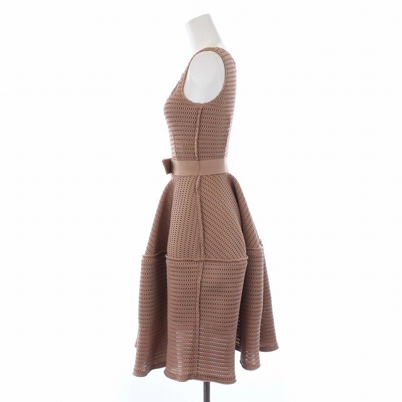 未使用品 ランバン LANVIN ノースリーブワンピース ドレス ひざ丈