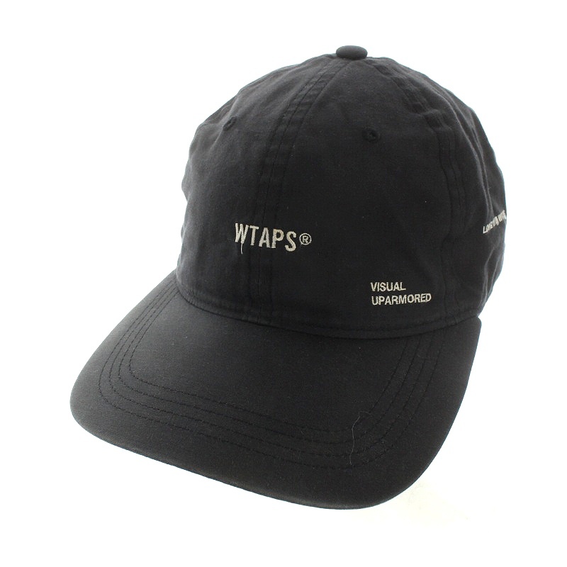 ダブルタップス WTAPS ロゴキャップ 帽子 黒 ブラック 191HCDT-HT05 ■SH /AK26 メンズ_画像1