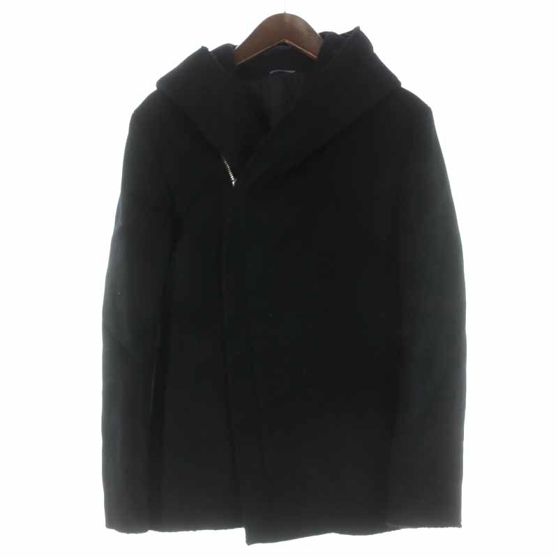 ジュンハシモト junhashimoto CUT OFF WRAP HOODED SHORT COAT