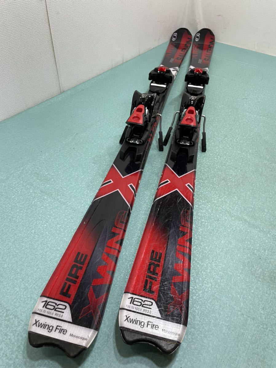 SALOMON XWING FIRE SKIS SIZE 158 CM WITH SALOMON BINDINGS SALOMON XWING FIRE SKIS SIZE 158 CM WITH SALOMON BINDINGS