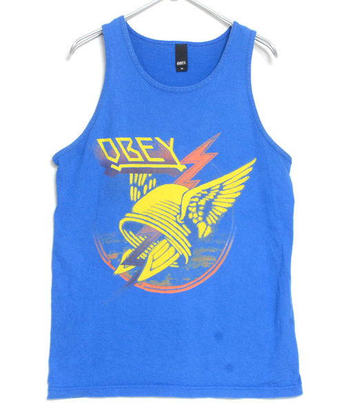 ST1372 オベイ OBEY タンクトップ M 肩30 メール xq