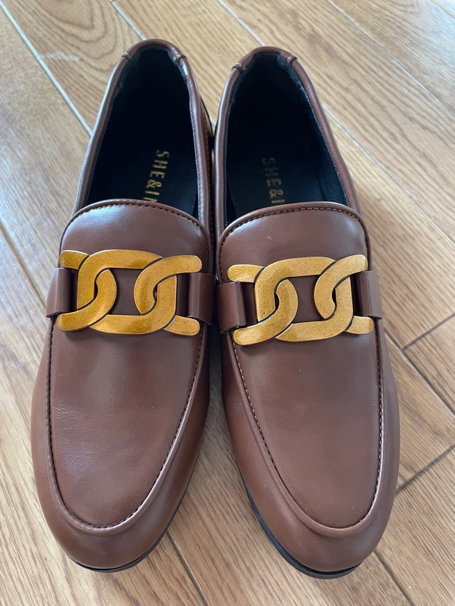 新品未使用 TOD'S トッズ風 ビットローファー チェーンモチーフ 38