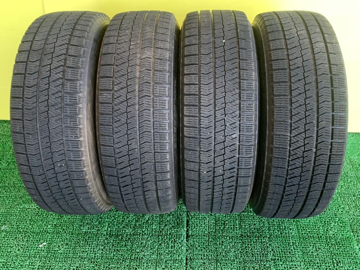 2018年製 215/65R16 4本タイヤアルミセット ブリヂストンブリザックVRX2 スタッドレス　5穴 PCD114.3 ET+38 ハブ60mm_画像2