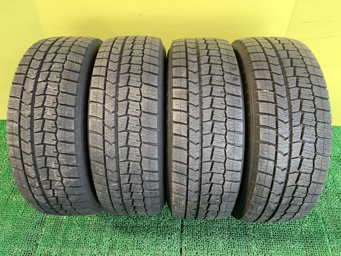 215/60R16 2019年スタッドレス DUNLOP WINTER MAXX タイヤアルミセット　5穴 PCD114.3 ET+53 16×6.5J ハブ73mm_画像2