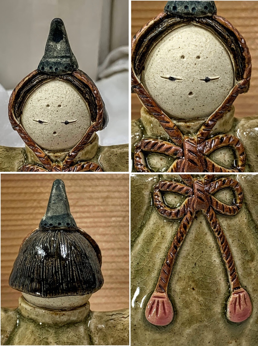 完璧 希少古作 瀬戸焼 曽風窯 陶磁器 比奈/ひな/雛 陶人形/創作人形 その他